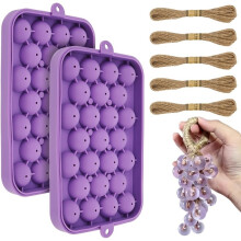 1set Grape-Shaped Silicone Soap Making Kit - Exquisite Molds for Gift Soaps (Finished Soap Not Included) A