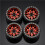 Conjunto de 4 Rodas Beadlock Liga de Alumínio 1,9 Polegadas para Carros RC Crawler 1/10 3