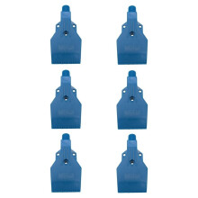 6pcs G1/4 Male Flat Thread Blower Nozzle for Compressed Air Sources in Workshop Maintenance and Assembly Lines