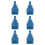6pcs G1/4 Male Flat Thread Blower Nozzle for Compressed Air Sources in Workshop Maintenance and Assembly Lines 1