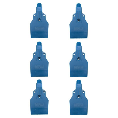 6pcs G1/4 Male Flat Thread Blower Nozzle for Compressed Air Sources in Workshop Maintenance and Assembly Lines