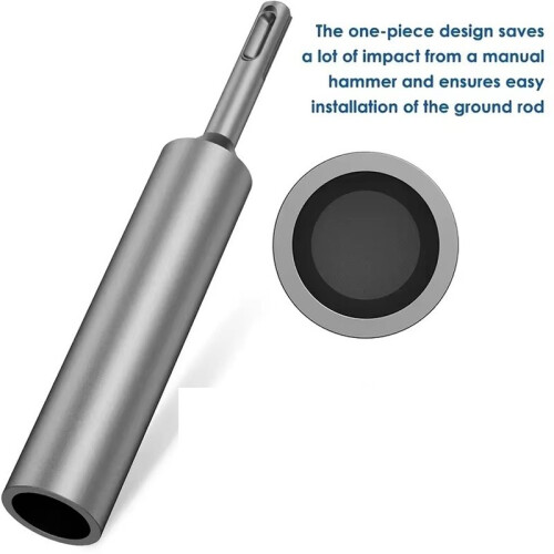 Tige de Mise à la Terre Robuste en Acier Trempé Durable pour Perceuse à Percussion Rotative 1