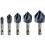 Cobalt Countersink Drill Bit Set(Pro), Titanium Aluminum Nitride Coated with Quick Change Hex Shank, 5-Piece 1/4" - 3/4" 1