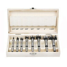 Forstner Bit Set 8Pcs - Forstner Bits for Wood, Wood Drilling with Storage Case