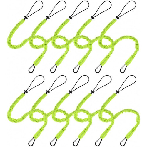 12Pack Tool Lanyards with Buckle and Loop,35.4"-51.2" Tool Tether Adjustable Safety,for Construction Roofing Scaffolding