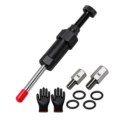 Heavy Duty Grease Fitting Cleaner Tool, Grease Fitting Cleaner Tool 600+ PSI Screw-Driven Grease Passage Unclogging