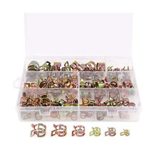 72 Pcs Spring Band Type Action Fuel/Silicone Vacuum Hose Pipe Clamp Low Pressure Air Clip Clamp