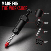 Heavy Duty Grease Fitting Cleaner Tool, Grease Fitting Cleaner Tool 600+ PSI Screw-Driven Grease Passage Unclogging