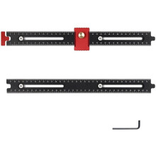 Portable Woodworking Positioning Ruler Graduated Limit Scale Adjustable for WoodworkingTables and Track Saw Cutting