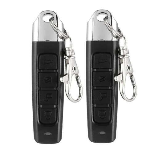 Télécommande 433 MHz, Télécommande Universelle de Porte de Garage avec Duplication Sans Fil, 4 en 1 (A+A) 1