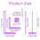 6PCS Book Binding Tool, Easy Scrapbooking Tools Kit, L Ruler + T Ruler + I Ruler + Corner Miter + Eyelet Guiding Violet 3