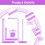 6PCS Book Binding Tool, Easy Scrapbooking Tools Kit, L Ruler + T Ruler + I Ruler + Corner Miter + Eyelet Guiding Violet 4