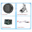 Electronic Safe Lock Replacement Panel Kit (Includes Solenoid Lock and 2 Emergency Keys) 2