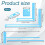 6PCS Book Binding Tool, Easy Scrapbooking Tools Kit, L Ruler + T Ruler + I Ruler + Corner Miter + Eyelet Guiding 1