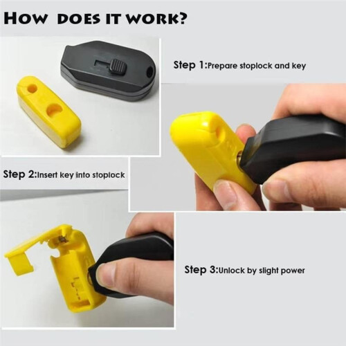 EAS Security Hook Detacher Key Hang Tag Magnet Lock Pick Display Hook Opener Stop Lock Magnetic Remover 2