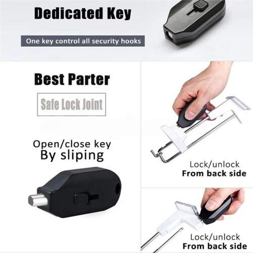EAS Security Hook Detacher Key Hang Tag Magnet Lock Pick Display Hook Opener Stop Lock Magnetic Remover 2