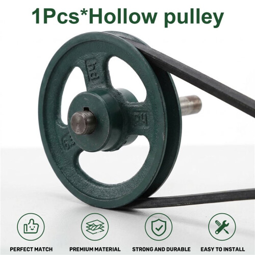 A-Type Single  Thickened Hollow Pulley Motor Reducer Transmission Wheel 1
