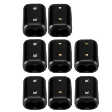 Lot de 8 Serre-Cordes Doubles - Verrous de Cordon Réutilisables de 1/2 Pouce pour Connecteurs de Corde en Plastique de 9 à 10 mm (Double Trou)