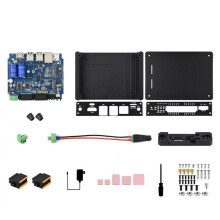 Industrial Computer for Raspberry Pi CM5 2xRS485+2xRS232 Dual USB3.2 with RJ45 Port Supports 4G/5G Communication EU Plug