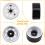 Conjunto de 4 Rodas Beadlock de Liga de Zinco com 8 Furos e 1,9 Polegadas para Crawler RC 1/10 - DRM129W 7