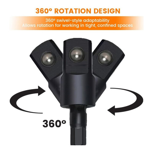 Flexible Drill Bit Extension Set with 105 Right Angle Attachments, Rotatable Socket Adapters & Bendable Shaft 2