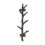12" Cast Iron Tree Branch Vertical Coat Hat Rack - Rustic Wall Mount Hook for Entryway & Storage 1