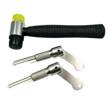 Portable Hammer & Bump Key Set, Professional Beginner Lock Repair Tools, Compatible with SS001/SS002