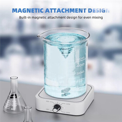 Rechargeable Magnetic Stirrer Portable USB Liquid Mixer with Stepless Speed Control for Lab Solution Stirring