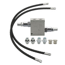 Excavator Cushion Valve Kit Fit for Hydraulic Swivel Motor for 1/4" Hydraulic Buffer Valve 1/4" Hose, M14x1.5 Threaded