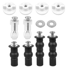 Universal Toilet Hinge Set Toilet Lid Replacement Screws & Washers for Quick Repair & Secure Fit