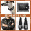 559Pcs Spikes and Studs Kit Cone Spikes with Tools Leather Straps Storage Box for DIY Handmade Decorations 2