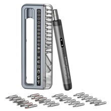 32 in 1 Electric Screwdriver Set, 150RPM Cordless Hand/Auto Screwdriver Magnetic Repair Tool for PC Laptop Smartphone