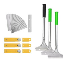 Wallpaper Stripper Tool Set Wide Scrapers + Replacement Blades, Remove Old Wallpaper & Stickers in Minutes for Any Room