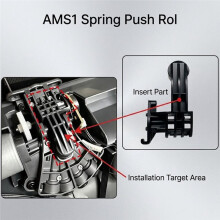 Five-Way Component Spring Push Roll and Cover Kit for AMS1 3D Printer Accessories
