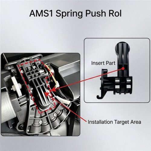 Five-Way Component Spring Push Roll and Cover Kit for  AMS1 3D Printer Accessories