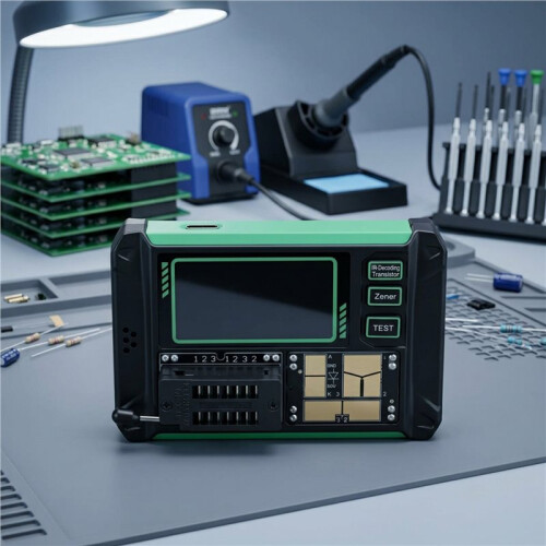 Transistor Tester LCD Digital Multimeter MOS Field-Effect Triode Capacitor Resistance Meter Electronic Component Testing 1