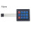 12 Key Button 3x4 Membrane  Keypad 3x4 Matrix Array Keyboard for  Car DIY Kit 5
