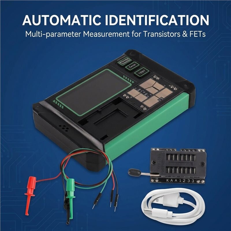 Transistor Tester LCD Digital Multimeter MOS Field-Effect Triode ...