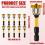 10Pcs Drywall Screw Setter Bit Set PH2, Magnetic Positioning Bits with Adjustable Depth Stop, 1/4" Hex Shank S2 Steel 8