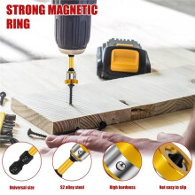 10Pcs Drywall Screw Setter Bit Set PH2, Magnetic Positioning Bits with Adjustable Depth Stop, 1/4" Hex Shank S2 Steel