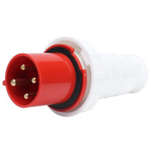 4Pin 63 A 380-415V Industrial Plug,Electrical Cord Connector,IP67 Waterproof,Power Plug for 3P+E Wiring Connector