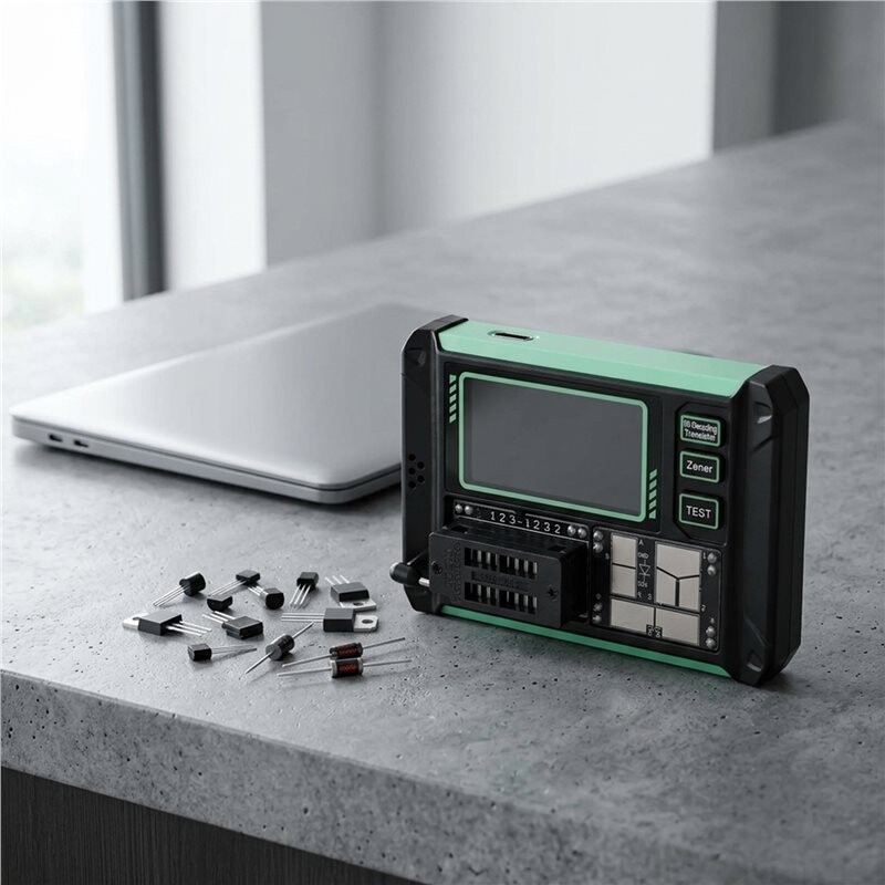 Transistor Tester LCD Digital Multimeter MOS Field-Effect Triode ...