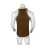 Men'S Solid Color Sleeveless Fitted Stretch Tank Top Brown XL 3