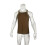 Men'S Solid Color Sleeveless Fitted Stretch Tank Top Brown XL 4