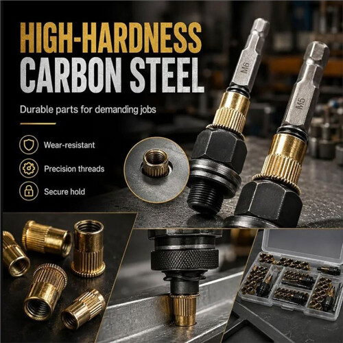 320PCS  Rivet Nut Tool M3/M4/M5/M6/M8 Rivnut Kit Rivnut Set Threaded Rivet Nut Kit Manual Riveter Tool 2
