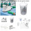 Electric Suction Unit Accessories, Filter, Liquid Storage Bottle, Sputum Cup Container, Suction Tube Replacement Parts 5
