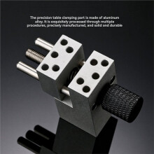 Handheld Hobby Table-Top Vise,MS193 Wooden Handle Metal Bench Vise,Clamping Fixture for Hand-Painting Miniature Models