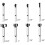 Forstner Bit Set 8Pcs - Forstner Bit Wood Drilling, Forstner Drill Bit with Center Positioning 7