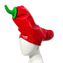 Hilarious Chili Pepper Chef Hat - Funny Adult Halloween Costume, Cosplay Prop, Stage Performance Party Accessory