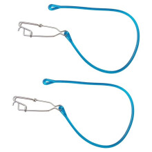 2 Stück Downrigger-Gewichtsdämpfer mit Kugellagerwirbel und Karabiner, Robuste 11-Zoll-Schleppdämpfer für das Hochseefischen